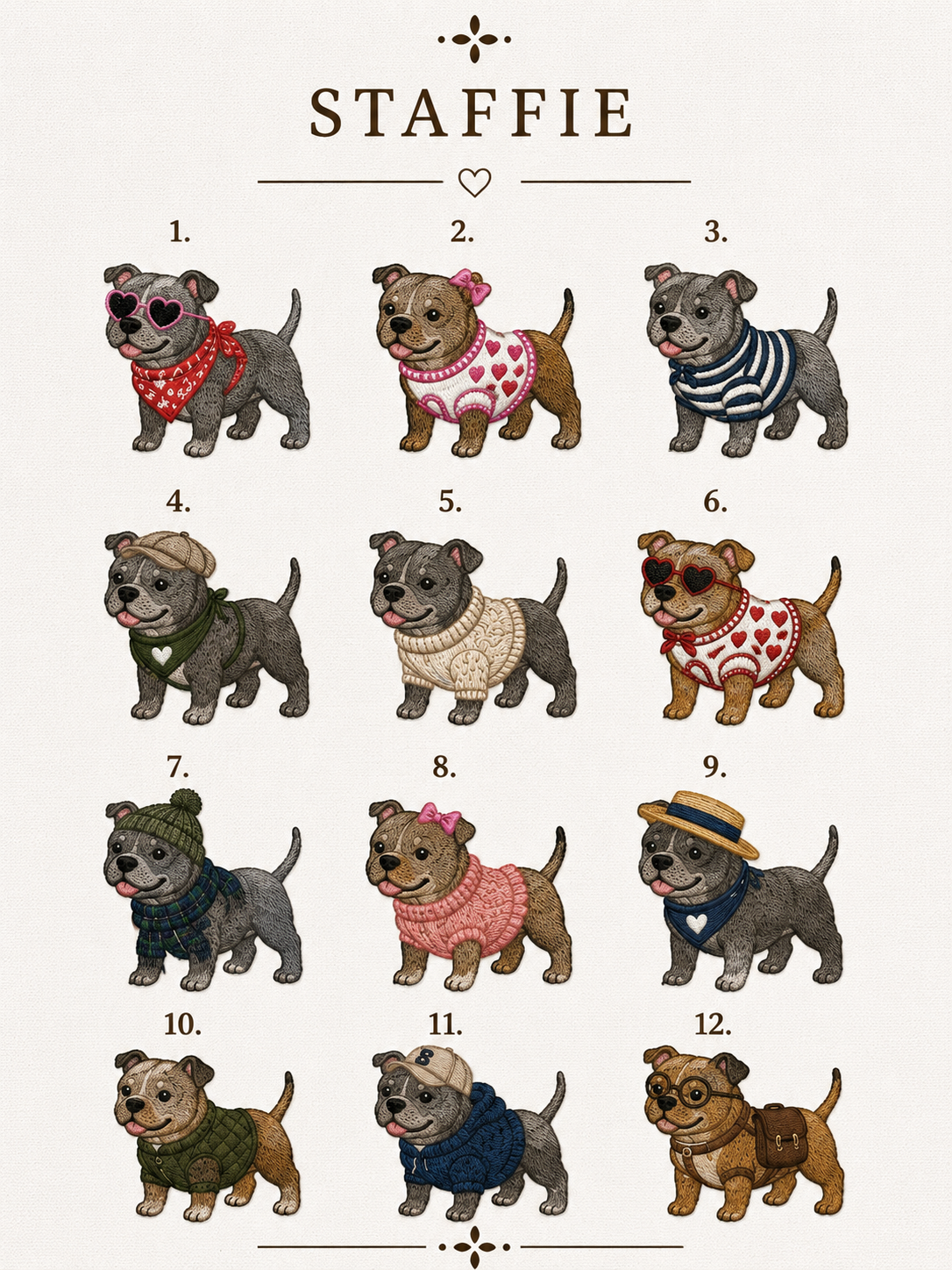Casquette Brodée Personnalisée – staffie
