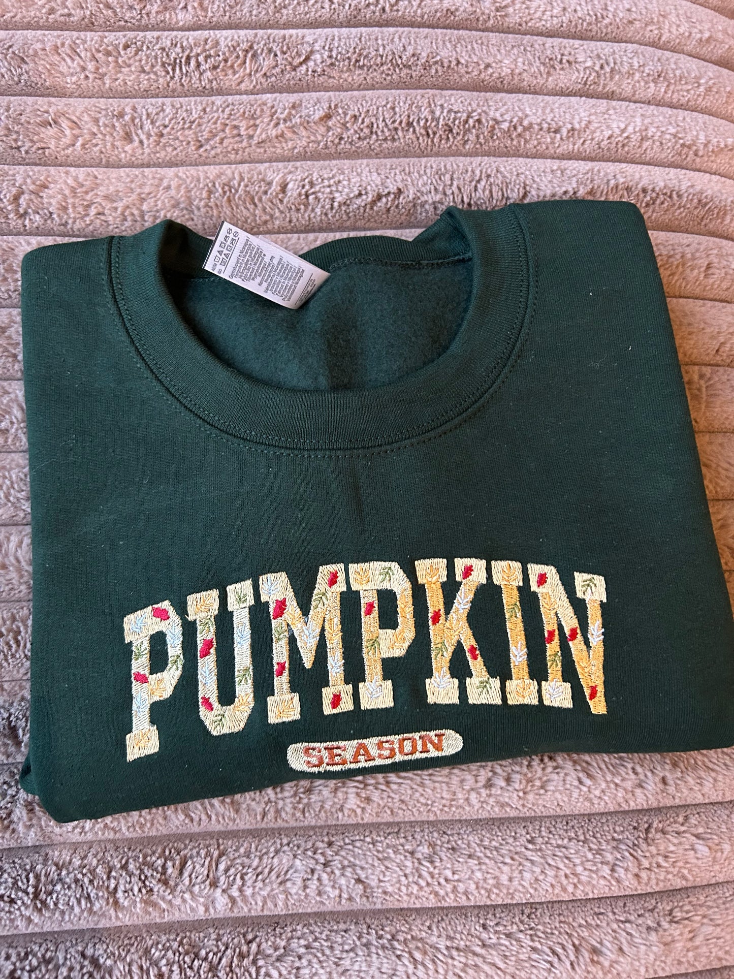Sweat-shirt brodés pumpkin season