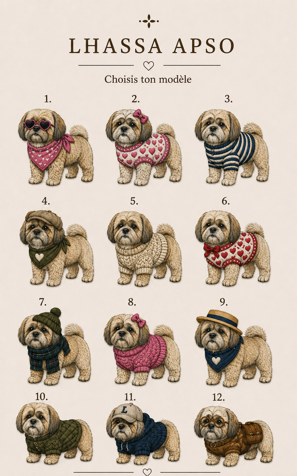 Casquette Brodée Personnalisée – lhassa apso
