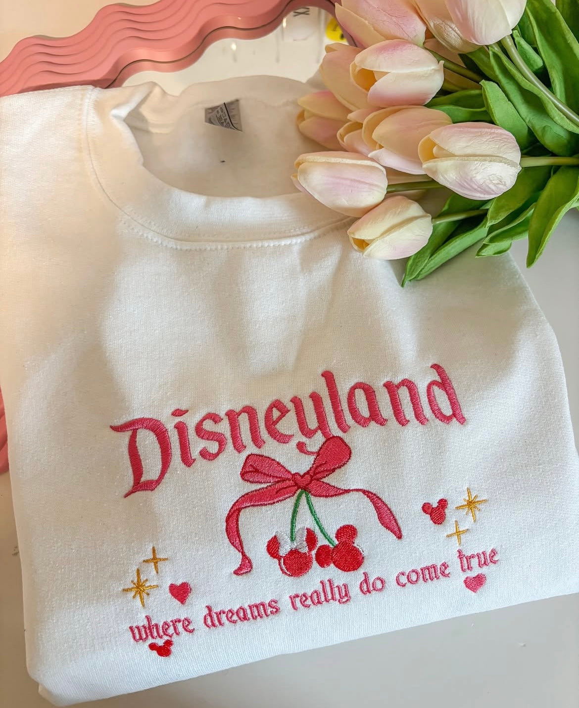 Sweat-shirt brodés girly