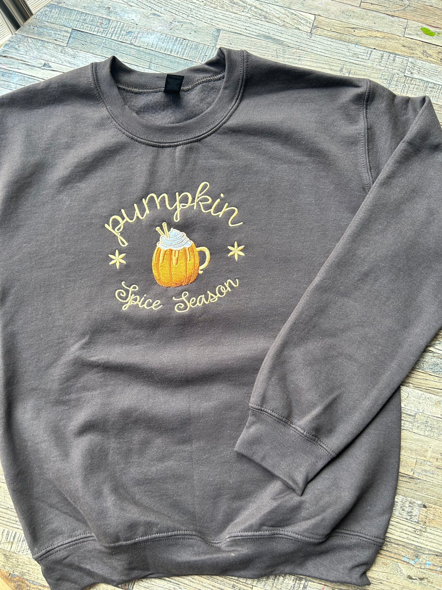 Sweat-shirt molletonné oversize – Pumpkin Spice Latte