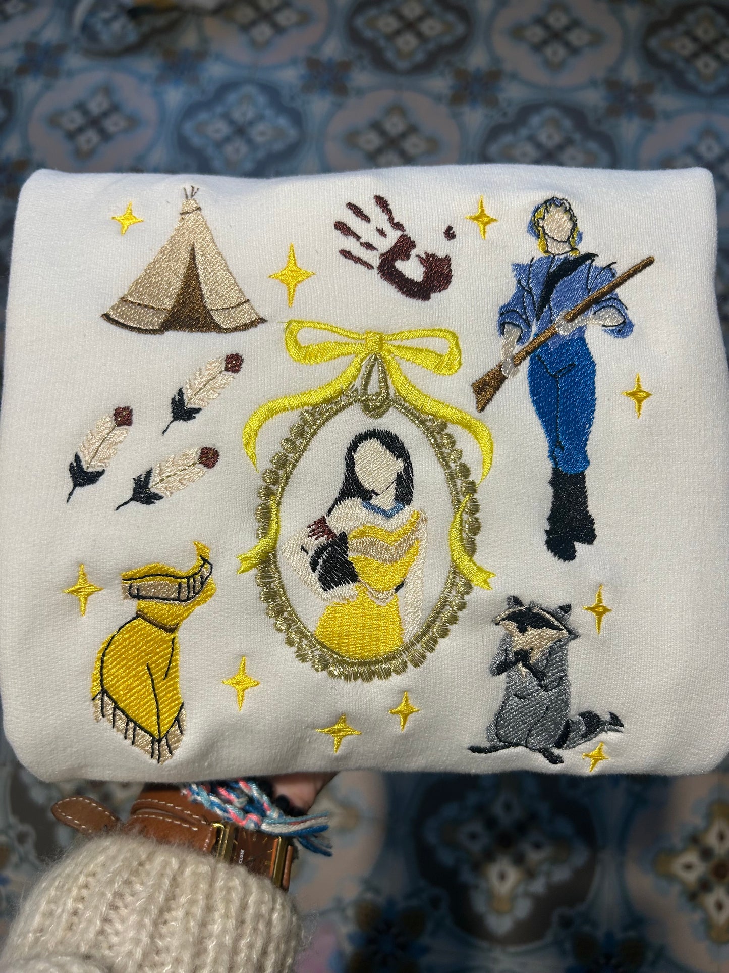 Sweat-shirt oversize et molletonné - univers Pocahontas