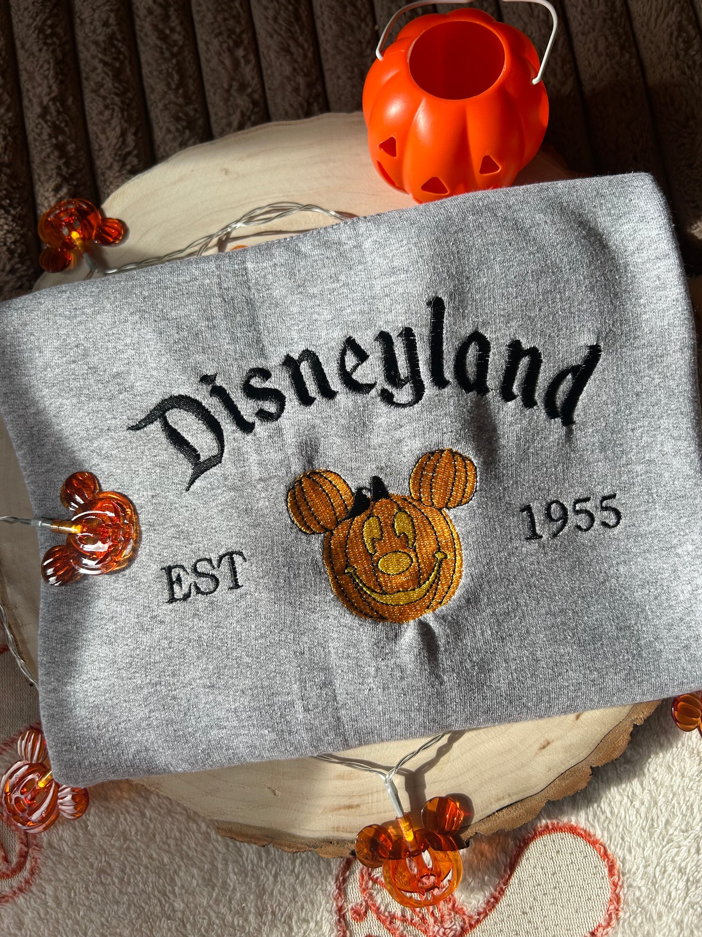 Sweat-shirt molletonné oversize – Mickey Citrouille