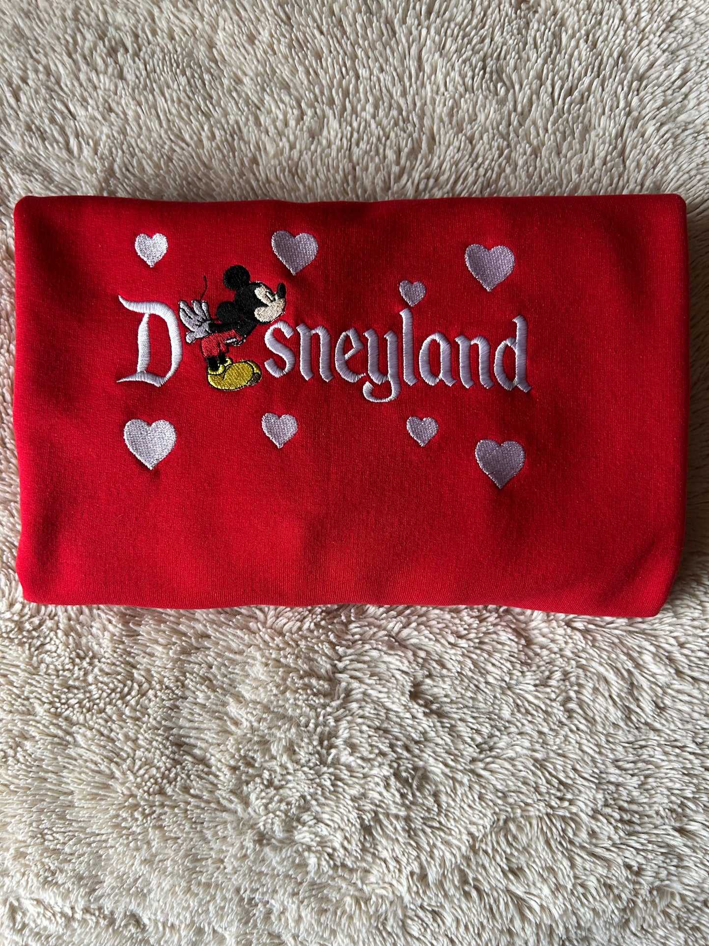 Sweat-shirt molletonné oversize – Disneyland Mickey Cœur