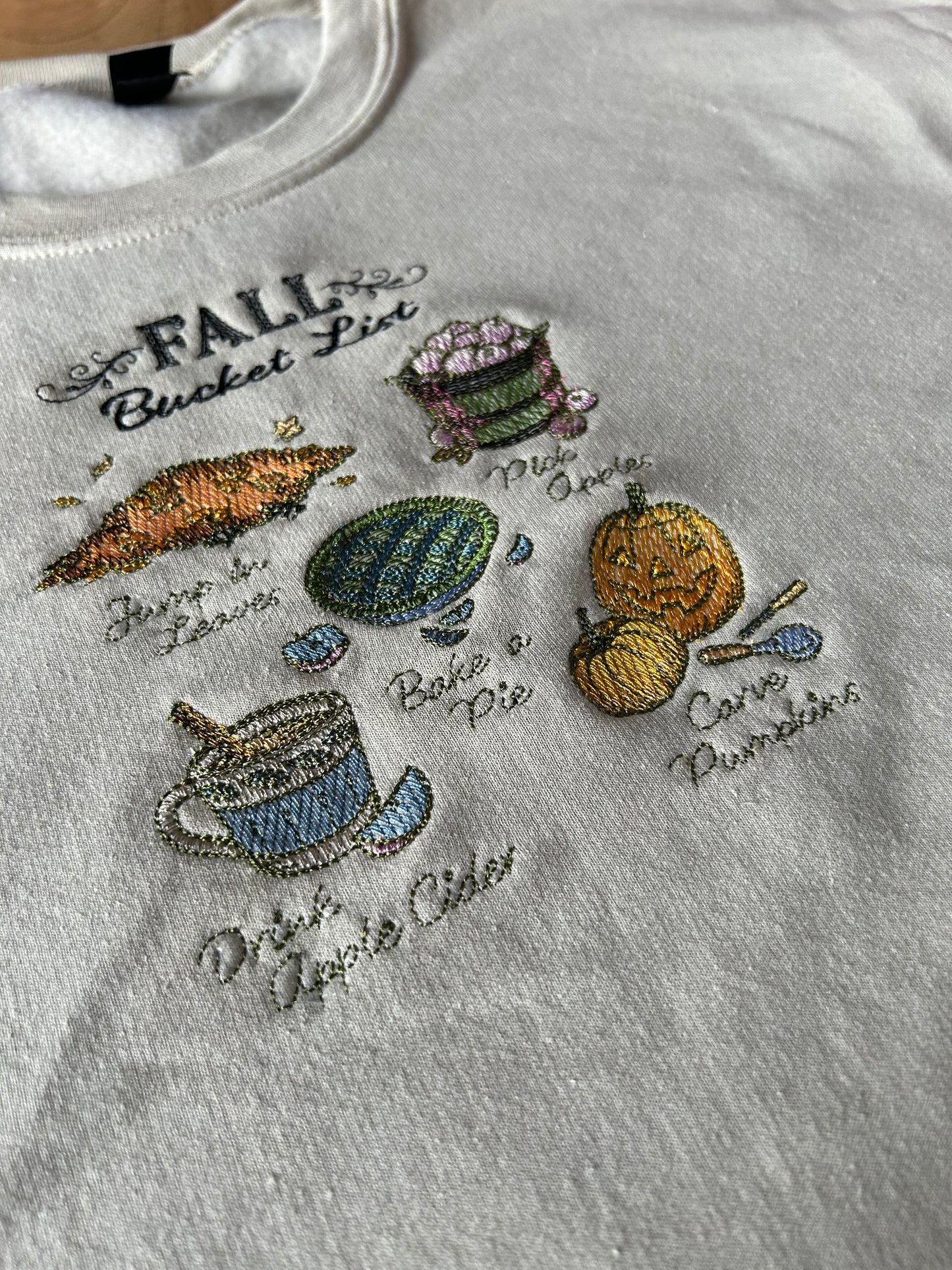 Sweat-shirt molletonné oversize – Fall Bucket List