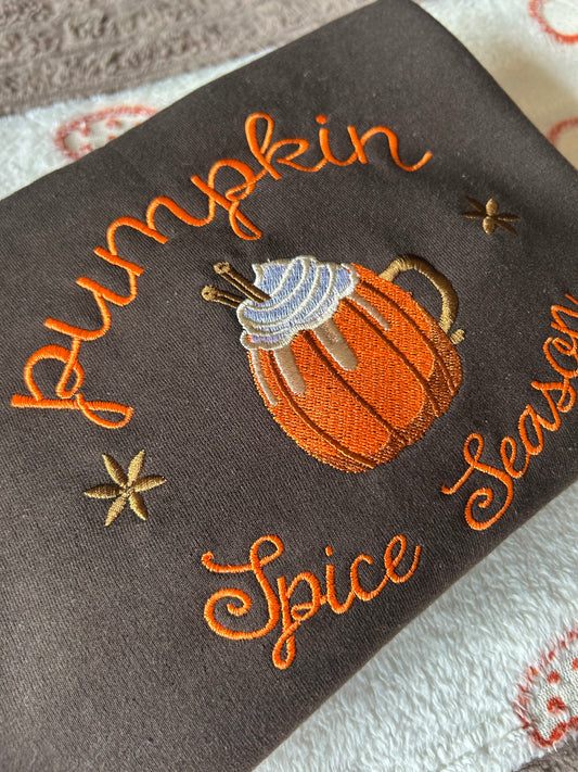 Sweat-shirt molletonné oversize – Pumpkin Spice Latte