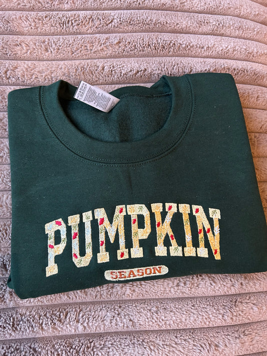 Sweat-shirt brodés pumpkin season