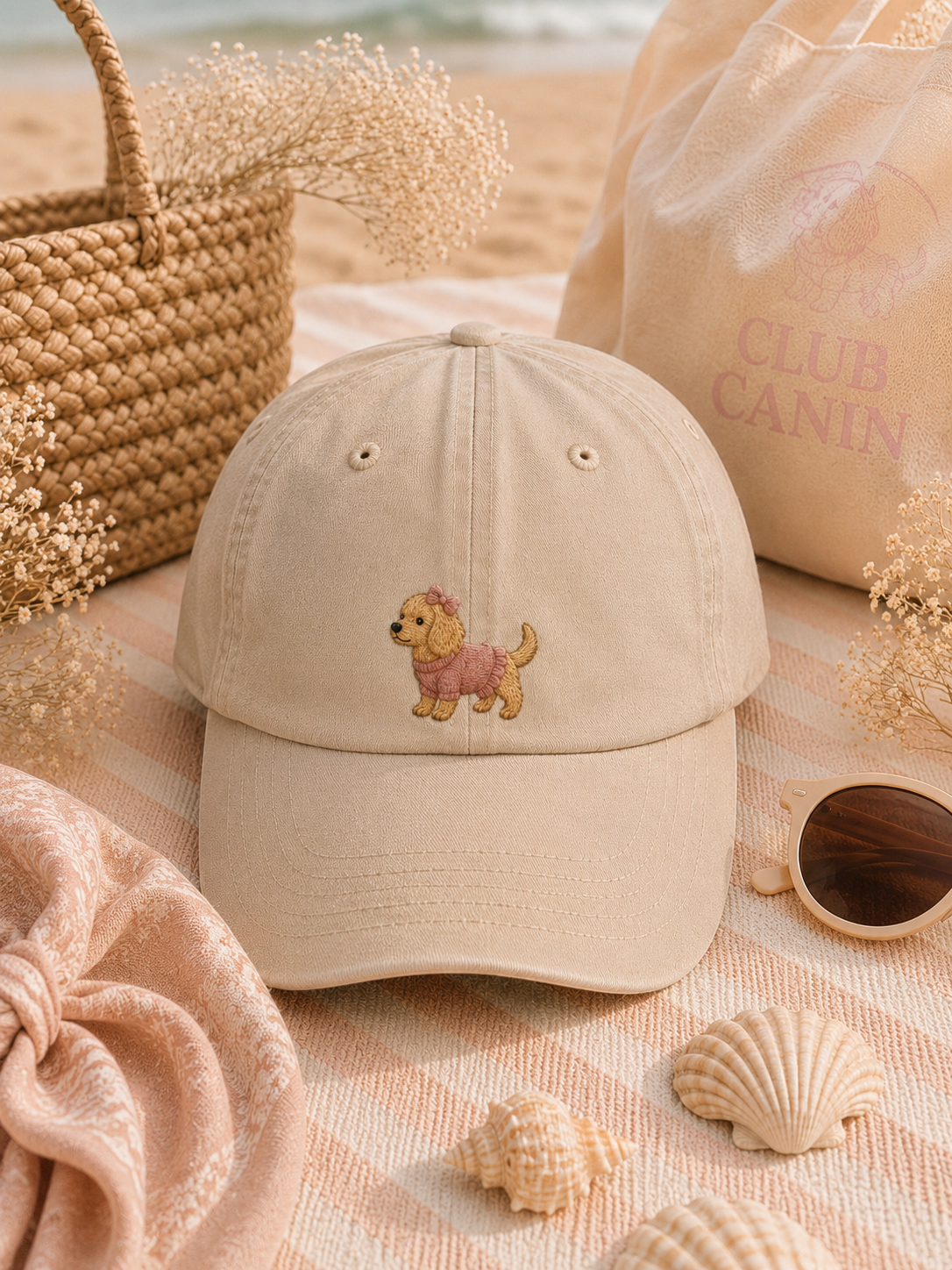 Casquette Brodée Personnalisée – golden retriever