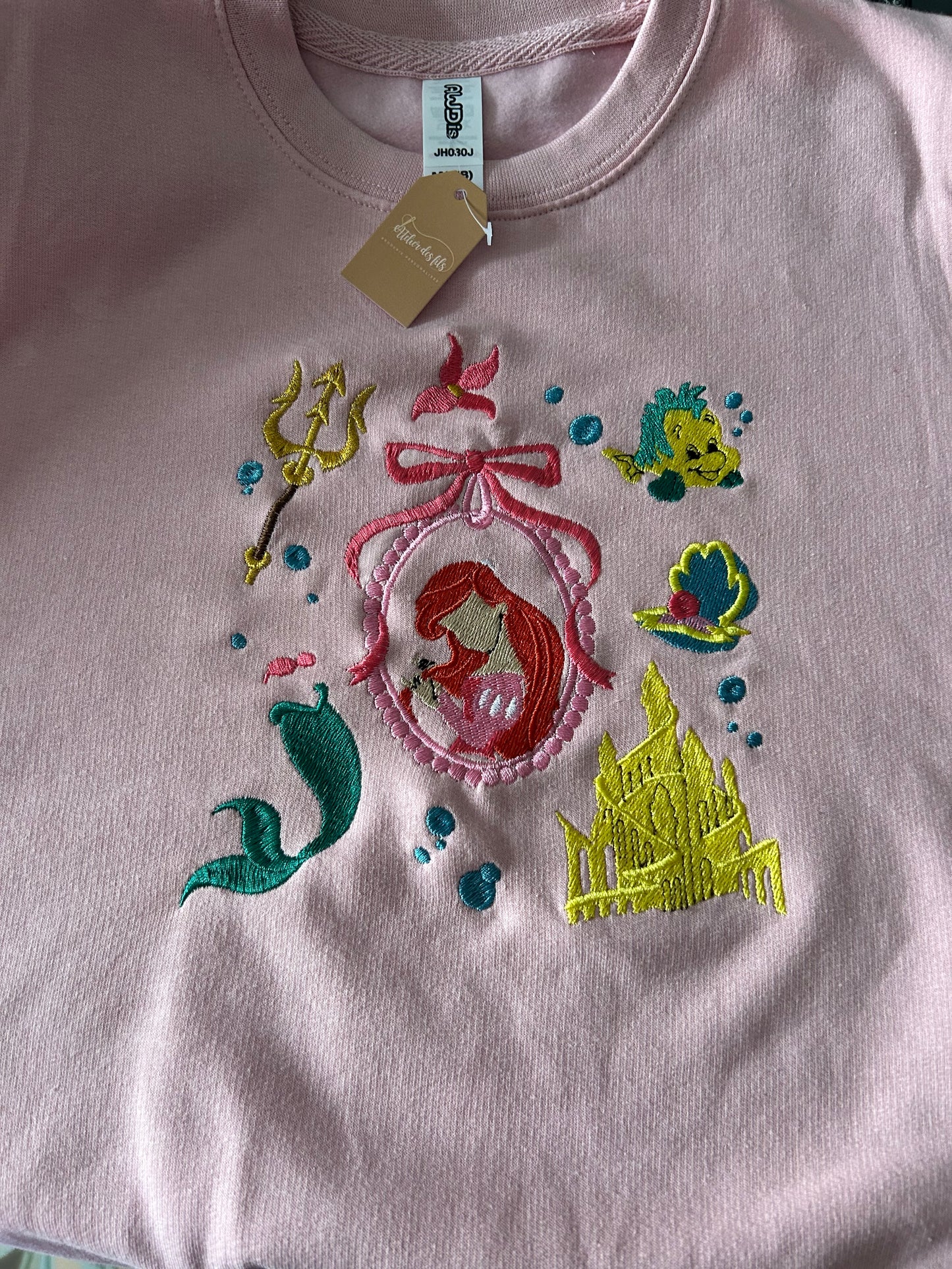 Sweat-shirt molletonné et oversize - univers la petite sirène