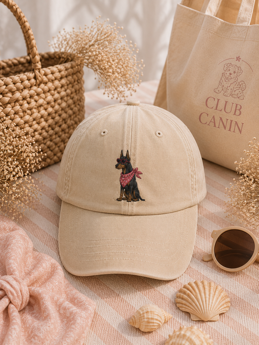 Casquette Brodée Personnalisée – doberman