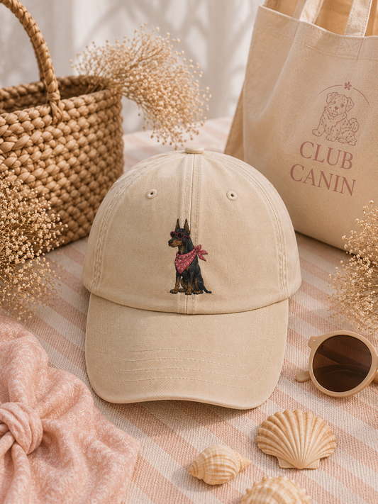 Casquette Brodée Personnalisée – doberman