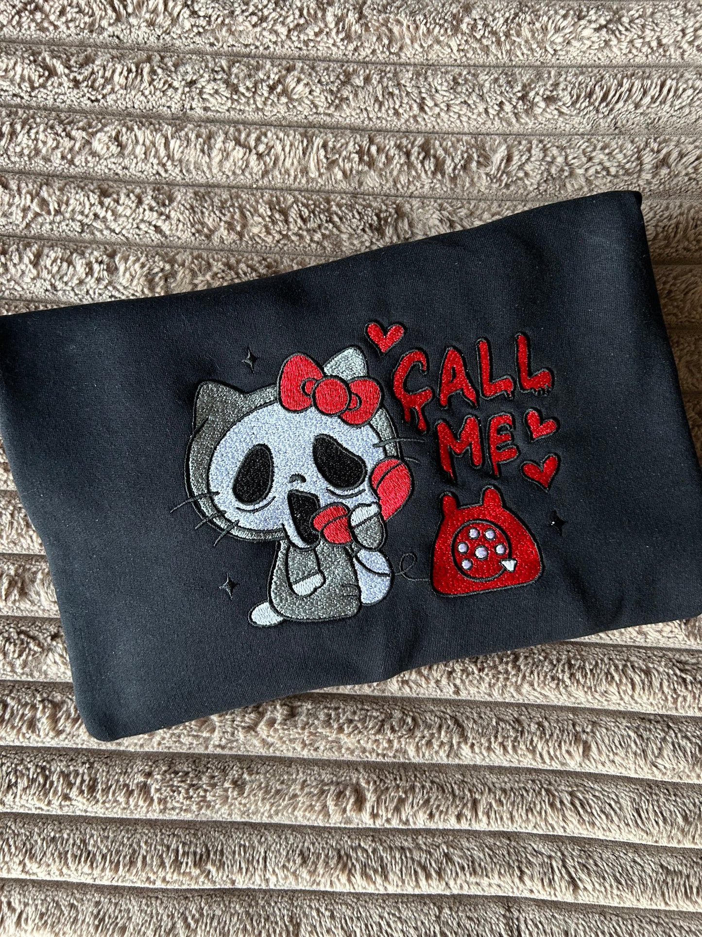 Sweat-shirt molletonné oversize – Hello Kitty version Scream