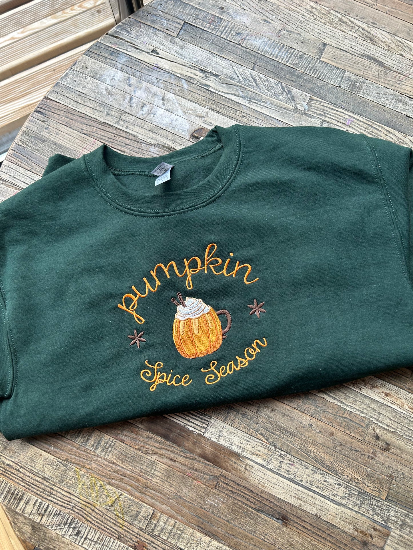 Sweat-shirt molletonné oversize – Pumpkin Spice Latte