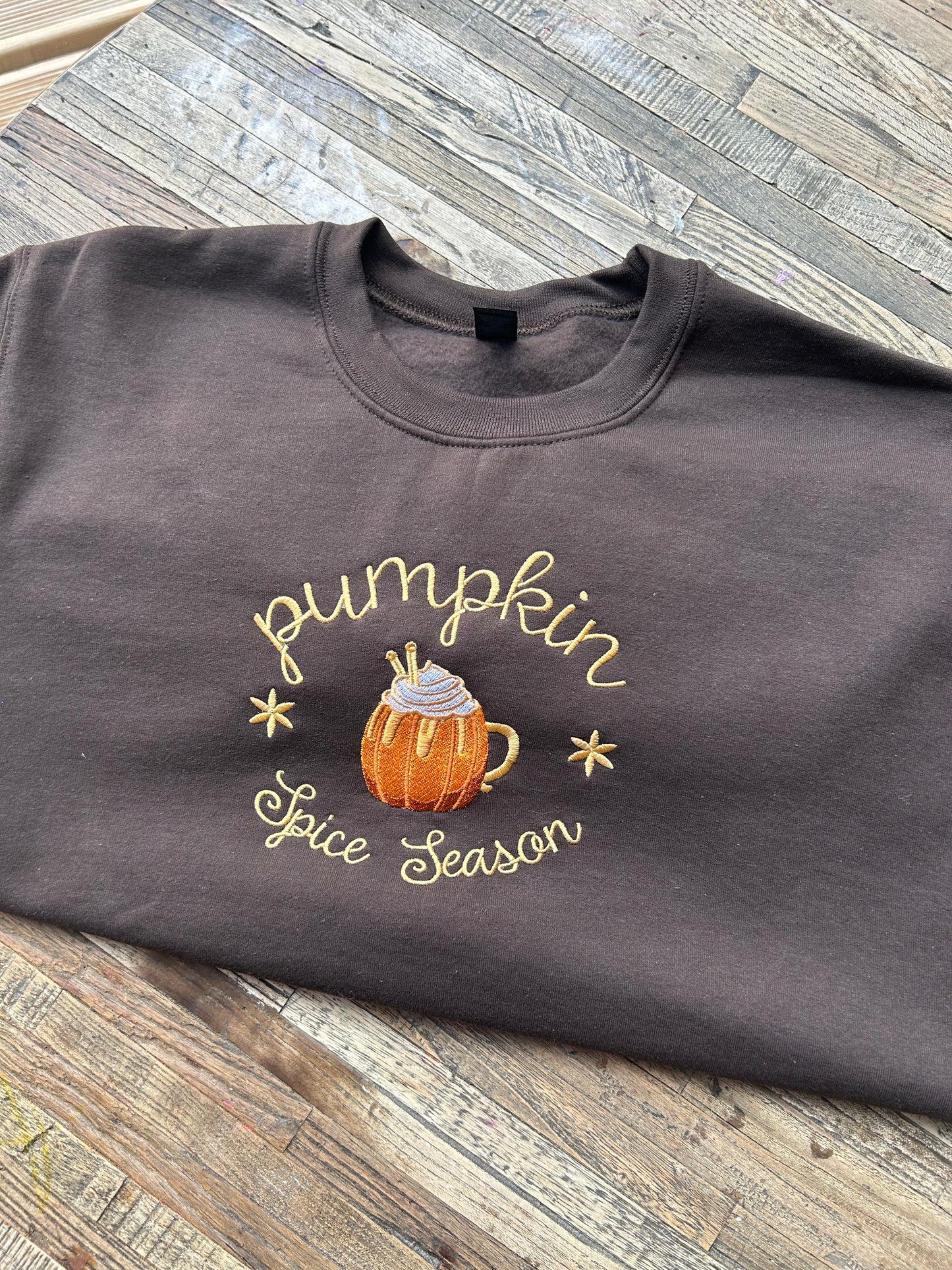 Sweat-shirt molletonné oversize – Pumpkin Spice Latte