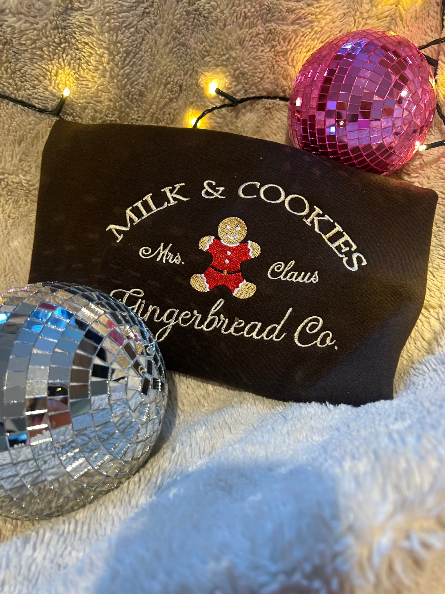 Sweat-shirt molletonné oversize – Milk & Cookies & Pain d’Épice