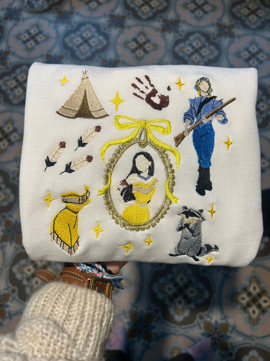 Sweat-shirt oversize et molletonné - univers Pocahontas