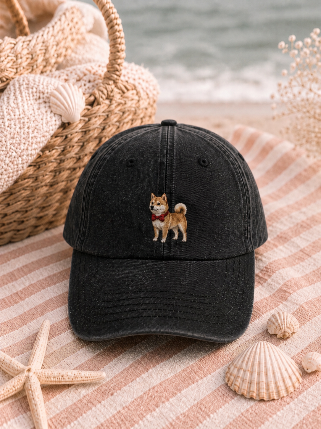 Casquette Brodée Personnalisée – shiba inu