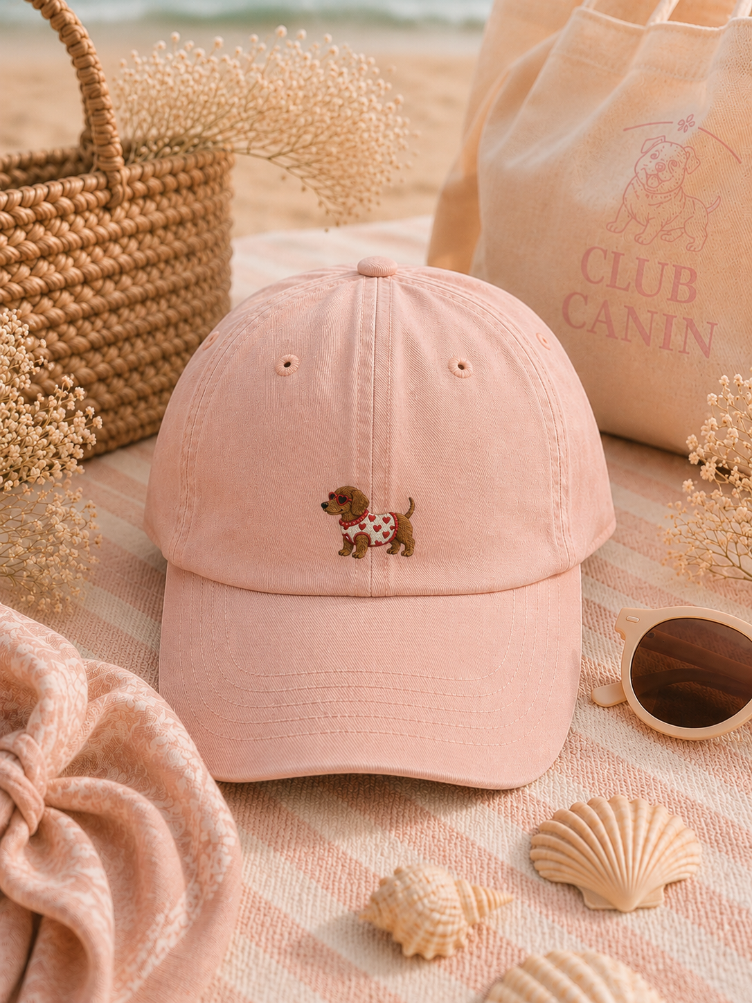 Casquette Brodée Personnalisée – teckel (poil dur)