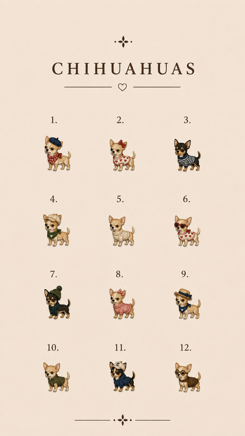 Casquette Brodée Personnalisée – chihuahuas
