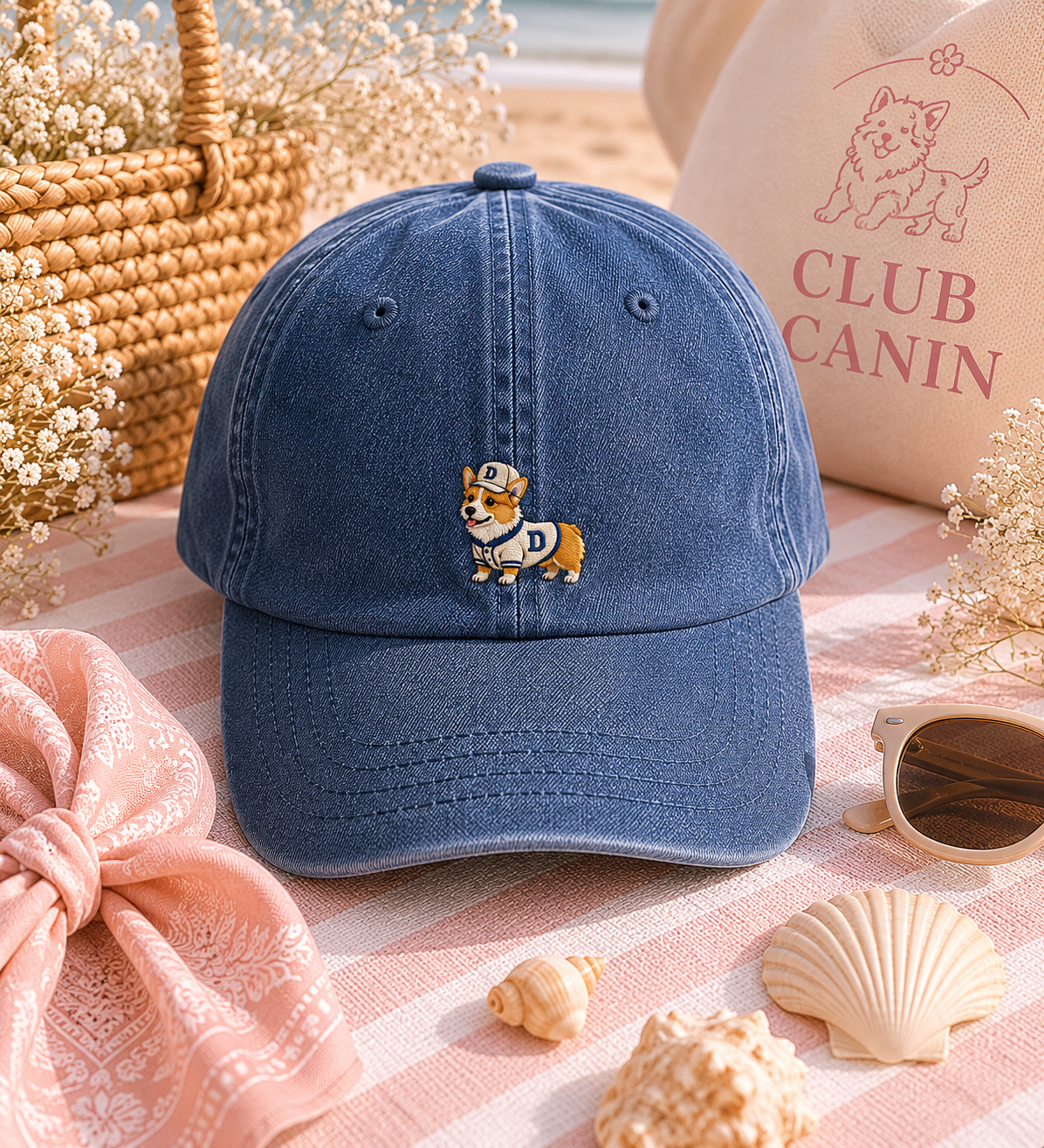 Casquette Brodée Personnalisée – corgi