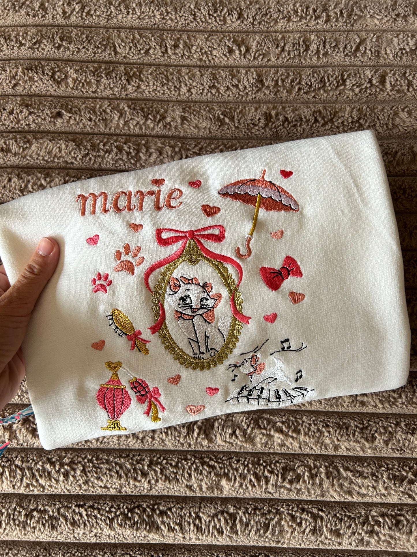 Sweat-shirt molletonné oversize – Marie (univers Aristochats)