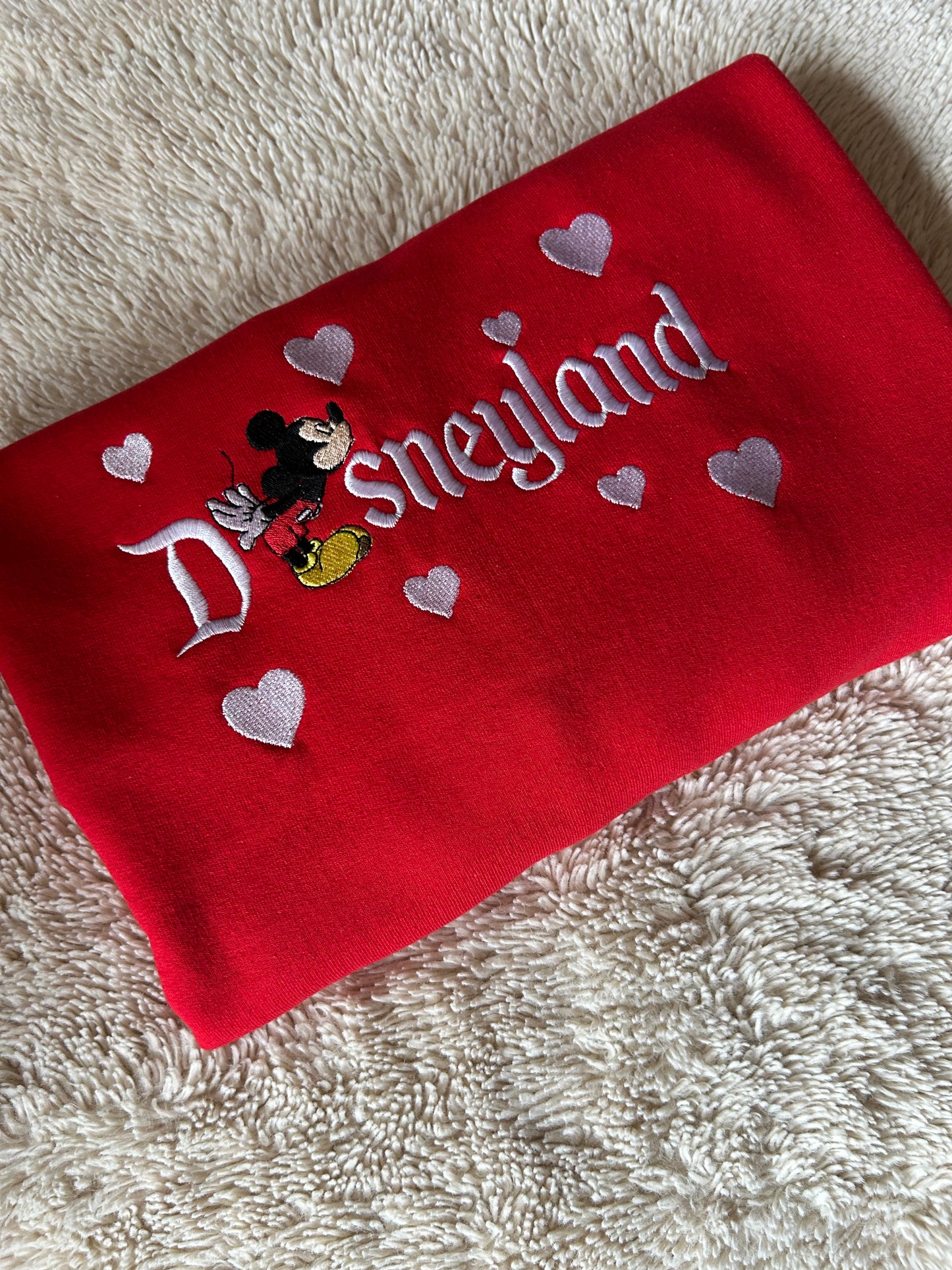 Sweat-shirt molletonné oversize – Disneyland Mickey Cœur