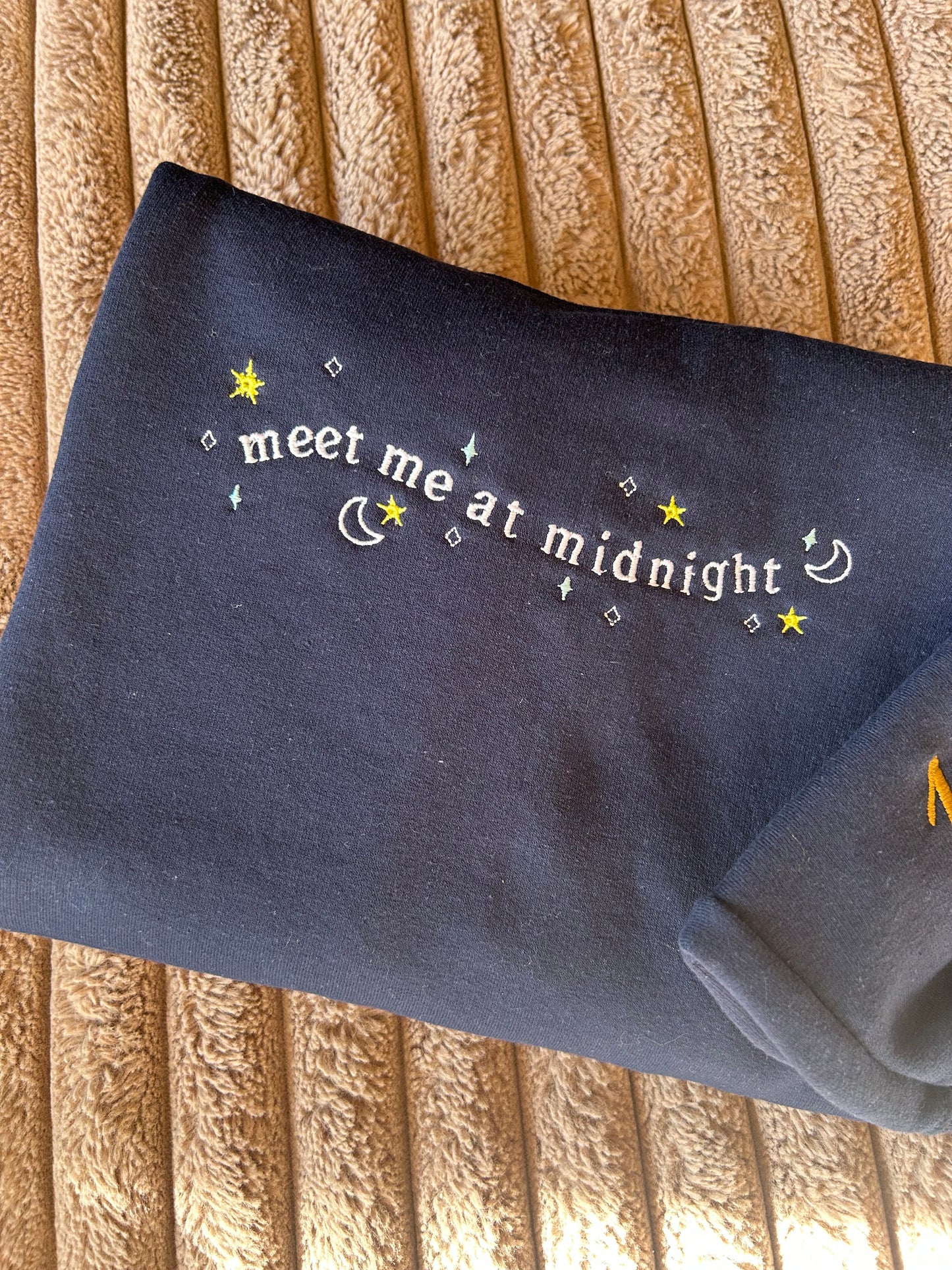 Sweat-shirt molletonné oversize – Meet Me at Midnight (Taylor Swift Inspired)