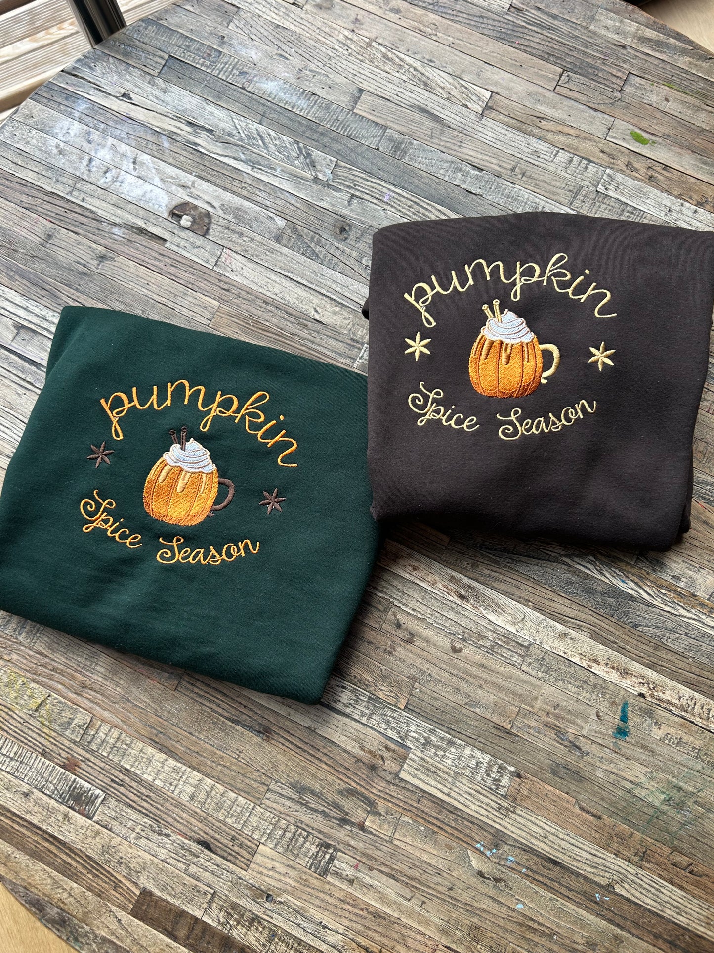 Sweat-shirt molletonné oversize – Pumpkin Spice Latte