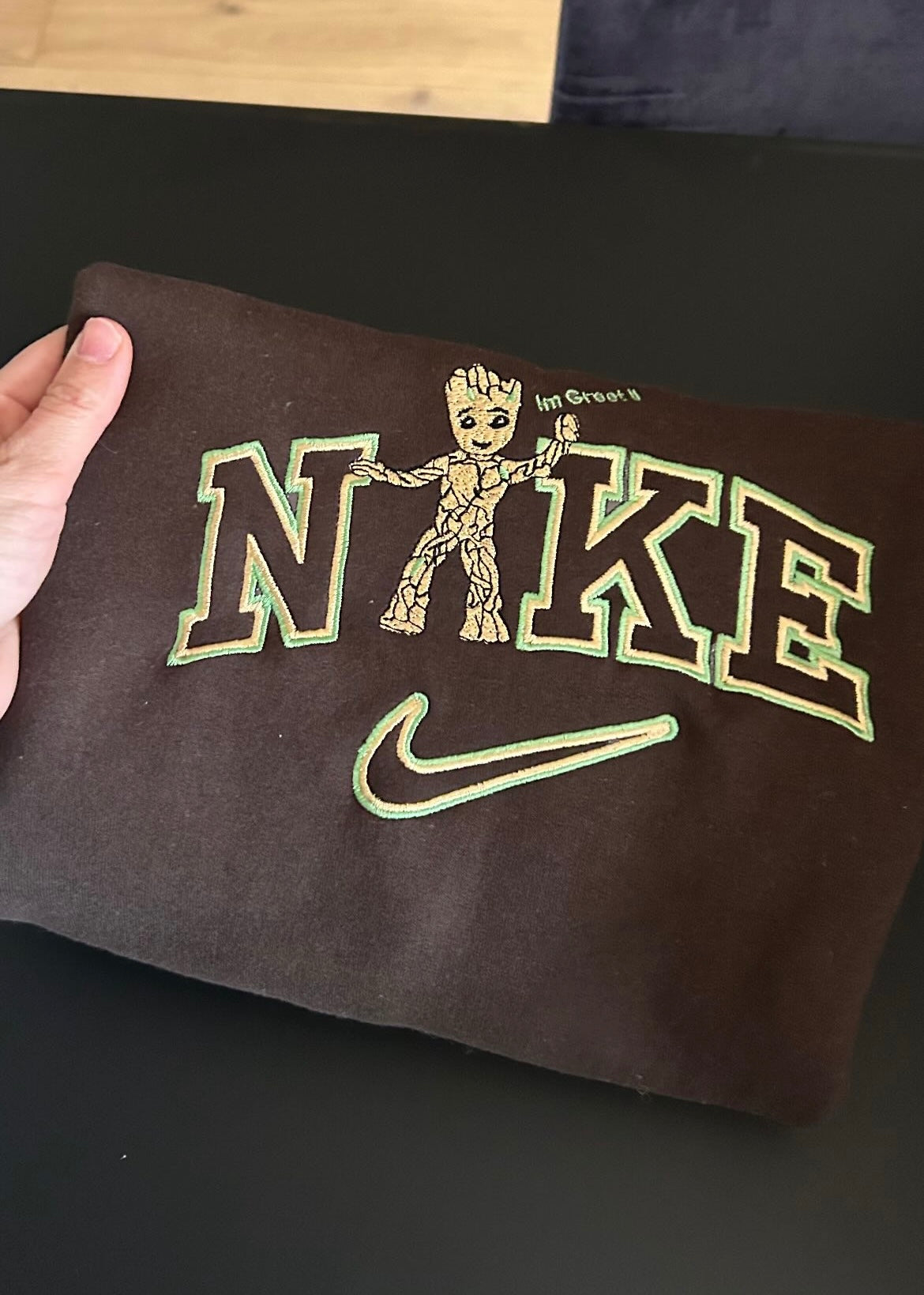 Sweat-shirt molletonné oversize unisexe – n*ke Groot (Gardiens de la Galaxie)