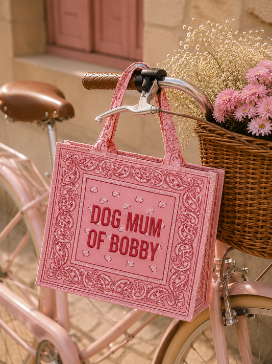Cabas Bandana Dog Mum Personnalisé