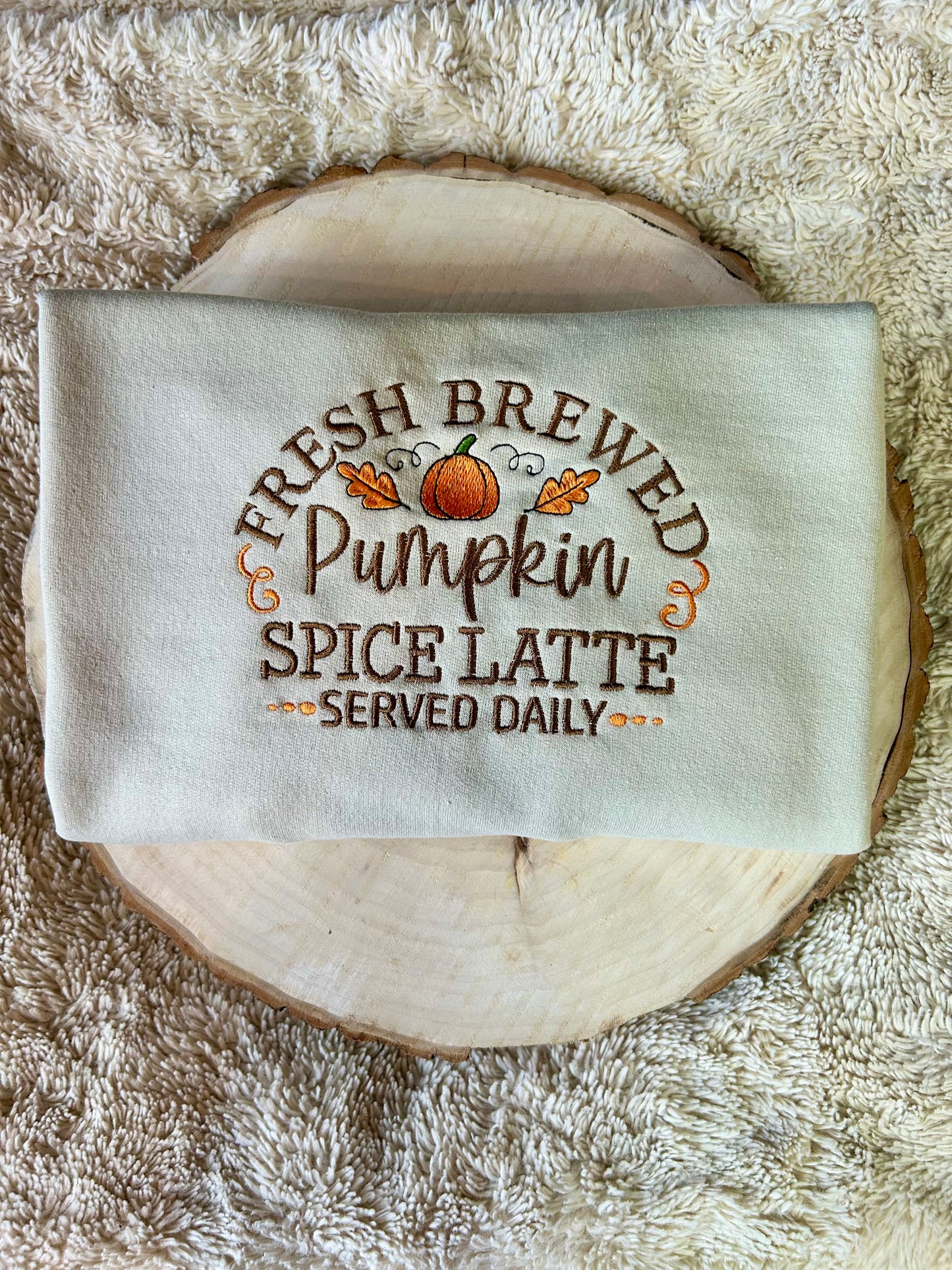 Sweat-shirt molletonné et oversize - pumpkin spice latte