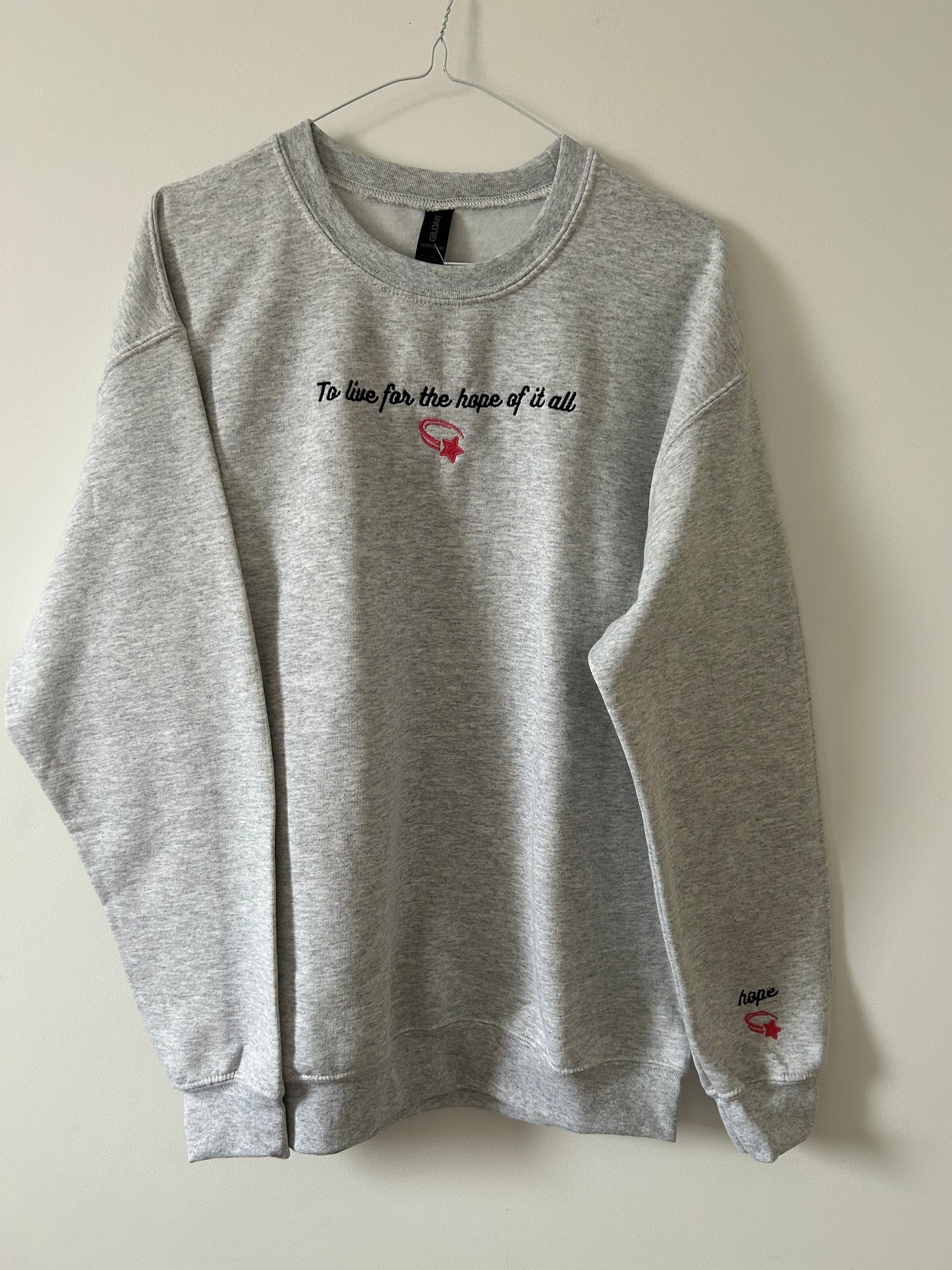 Sweat-shirt molletonné oversize – To Live For (The Hope of It All) (Taylor Swift Inspired)